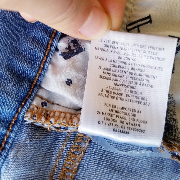 Anthropologie | High Waist Denim Shorts 32 - Picture 8 of 8
